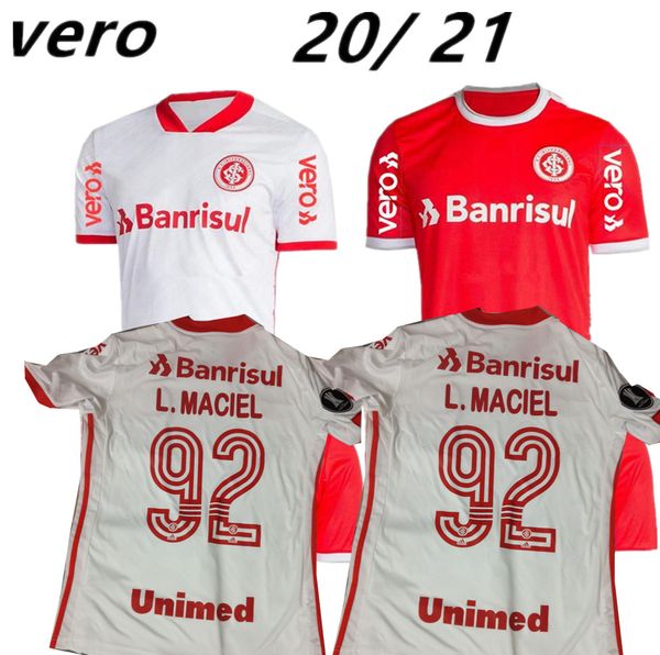 

20 21 SC Internacional vero soccer jersey home away 3rd vero D'Alessandro N. LOPEZ GUERRERO 2019 2020 2021 футбол мужчины и дети женская рубашка