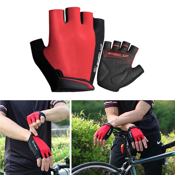 MTB Road Cycling Bike Bicycle racing Half Finger Glove Fingerless Gloves Green