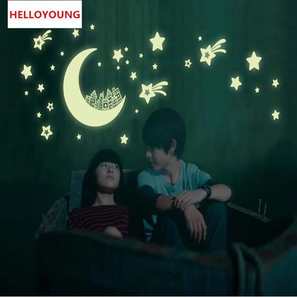 Glow In The Dark Home Decor Wall Sticker Decals Kids Baby Gift Diy