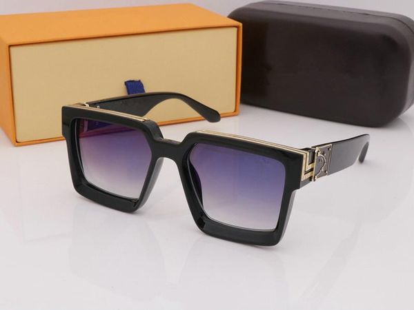 

luxury with original boxes sunglasses full frame vintage designer sunglasses for men and women sell gold plated top, White;black