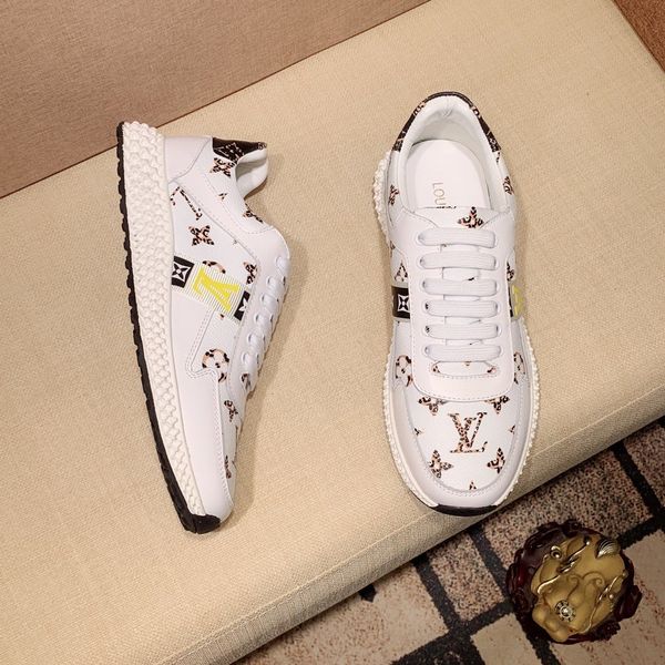 

2020 fd luxury designer sneaker shoes genuine leather gift mens racer sports casual designer sneakers f102 hfgc, Black