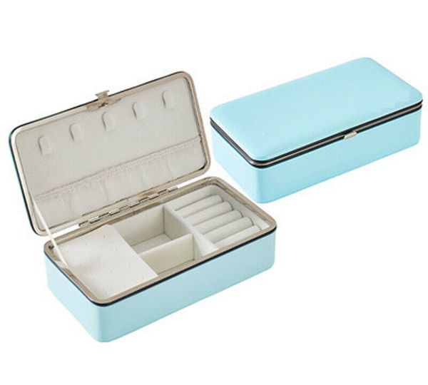 

womens portable travel jewelry box organizer pu jewellery ornaments case storage