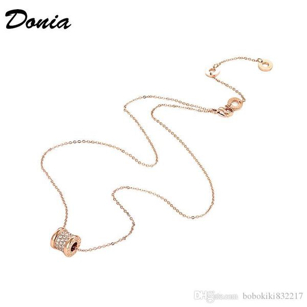 

donia украшения карты дом европейские и американская мода титан стал гальваническим розовым золотом г циркона ожерелья модных аксессуаров ро, Golden;silver