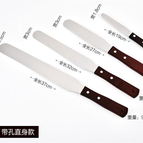 

4/6/8/10 inch stainless steel cake spatula butter cream icing frosting knife smoother kitchen pastry cake decoration tools