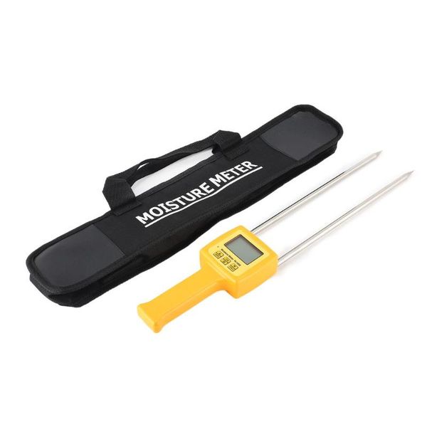 

tk100s digital lcd grain moisture meter tester corn wheat rice bean wheat cakes flour starch fodder damp hygrometer tool