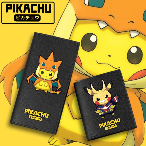 

новый аниме печать бумажник pu кожаный деньги клип мода стиль кошелек кошельки для подростков студентов мальчик девочек 2019, Red;black