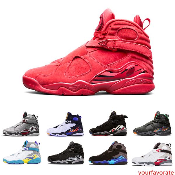 

2019 8 3m reflective 8s basketball shoes valentine s day three peat raid chrome white aqua sports shoes outdoor fashion sneakers 41-47