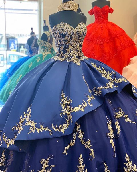 

2019 gorgeous blue quinceanera dresses sweetheart lace up lace appliques sweet 16 dresses princess ball gowns custom made, Blue;red