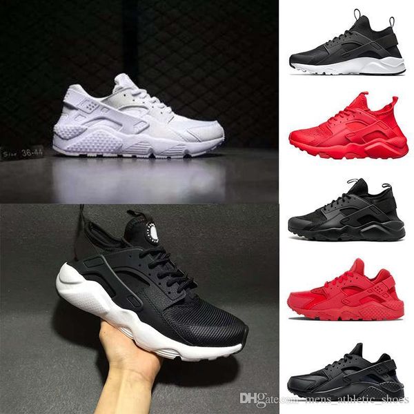 

sneakers mens air huarache running shoes hurache 1.0 triple white 4.0 triple black trainers red gold grey sports shoes 36-44