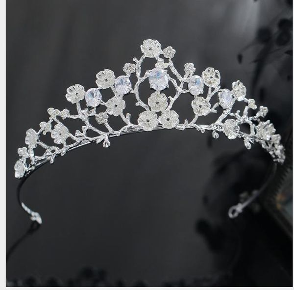 

crown headwear bride's wedding hair ornaments marriage crown ornaments, Slivery;golden