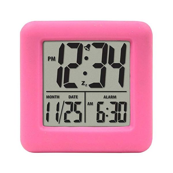 

силиконовые малый будильник студент противоскольжения противоударный смарт часы электронные цифровой дисплей площади сигнализации