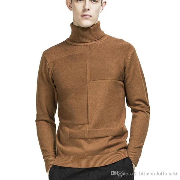 

осень зима мужская водолазка свитера высокая шея свитера пуловер мужской трикотаж с длинным рукавом вязаные топы пуловеры -3xl, White;black