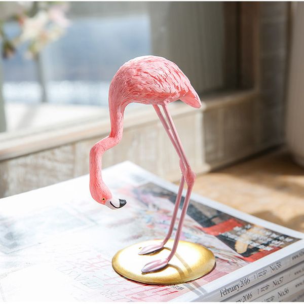 

3 стиль смолы фламинго фигурка современное моделирование статуя животного для украшения дома свадьба украшение валентина подарок