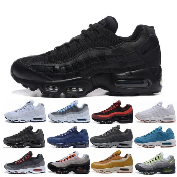 

Мужские спортивные 95 основные 20-летие кроссовки бренд черный Спорт кроссовки 40-45 Бесплатная доставка