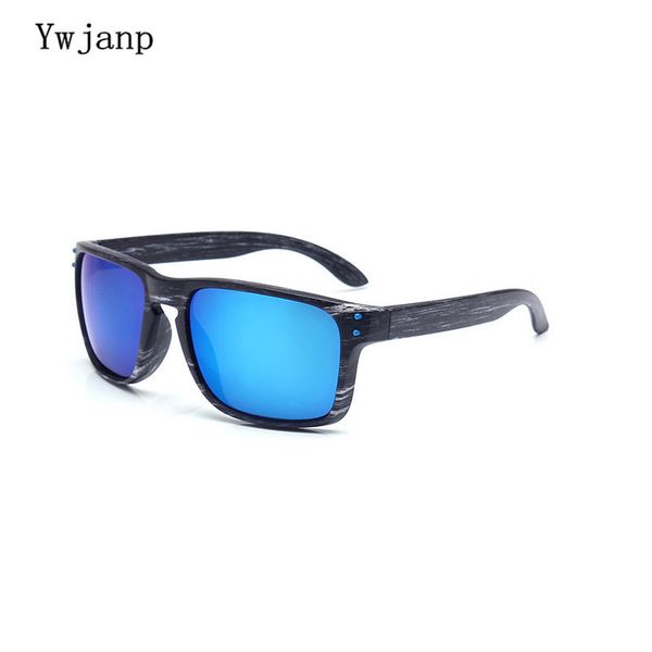 

ywjanp 2018 new fashion vintage sunglasses men women sports eyewear wood grain sunglasses goggles outdoor driving glasses uv400, White;black