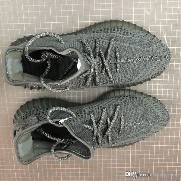 

new black 3m mens womens running shoes yeezreel yecheil citrin cloud white glow in the dark kanye west designer trainers sports sneaker