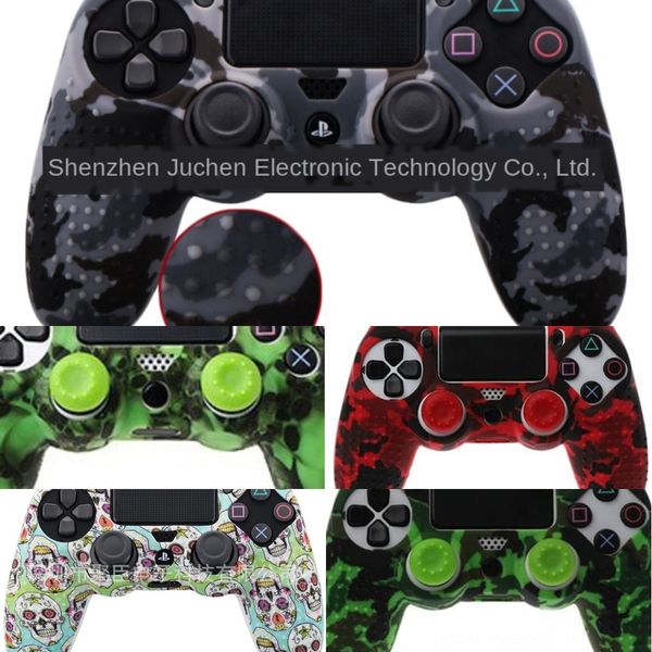 

ahtys rubber silicone camouflage cover skin case protector for ps4 controller