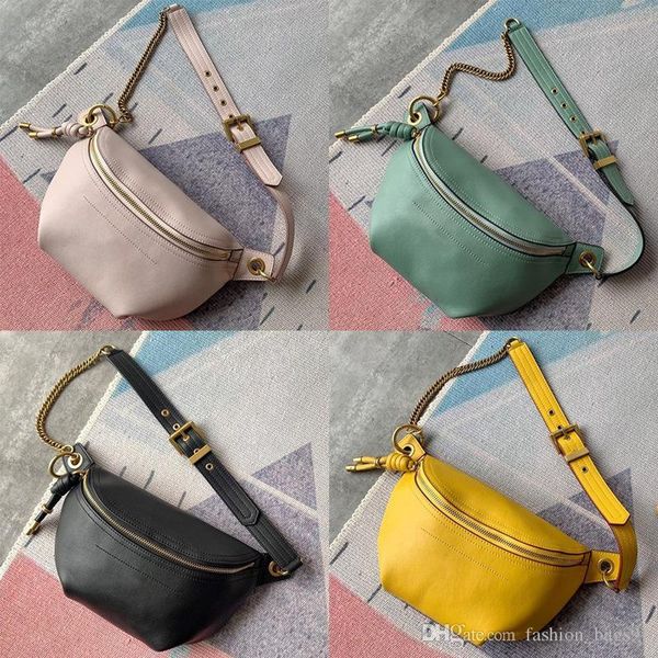 

women chest bags fashion chain cow leather genuine leather messenger bag versatile pockets fashion shoulder bag crossbody bag waist bags