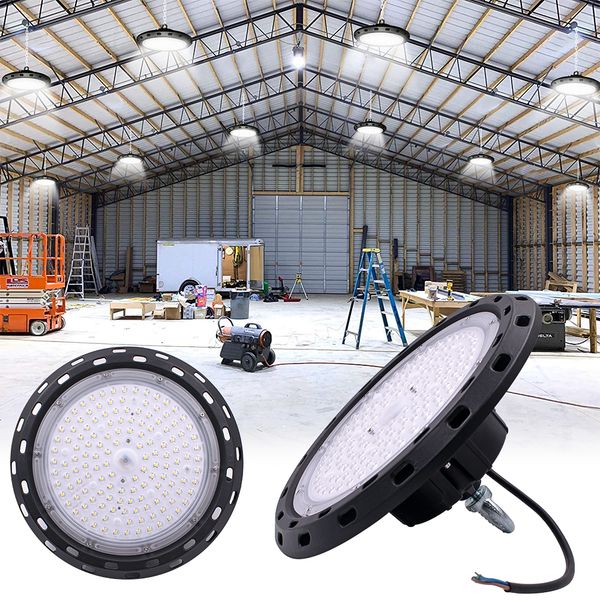

us stock led high bay light high power 300w 200w 150w ip65 waterproof outdoor hanging factory gym lighting for workshop