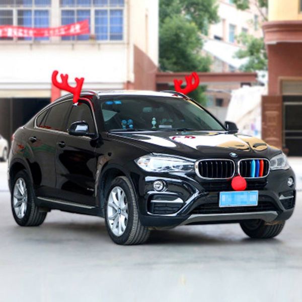 

2018 christmas party toss game inflatable reindeer antler hat with rings