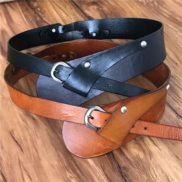 

genuine leather wide belts for women belts cummerbunds ceinture femme cinto feminino ladies vintage cowgirl belt female btw0043, Black;brown