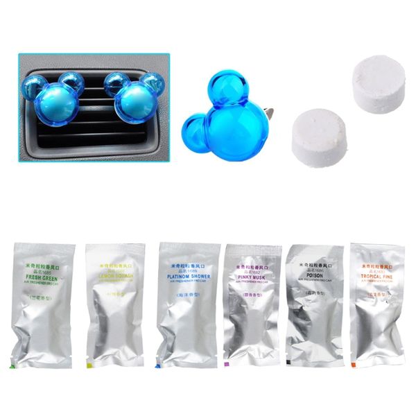 

car air freshener 10pcs car-styling car air freshener perfume tablet auto dashboard flower clip diffuser automobiles