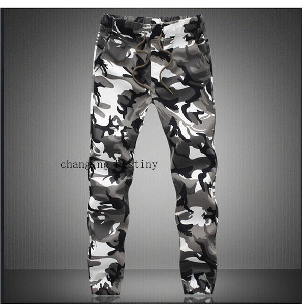 

m-5xl men's printed stretch camouflage pants men's large size fashion sports trousers men sweatpants, Black