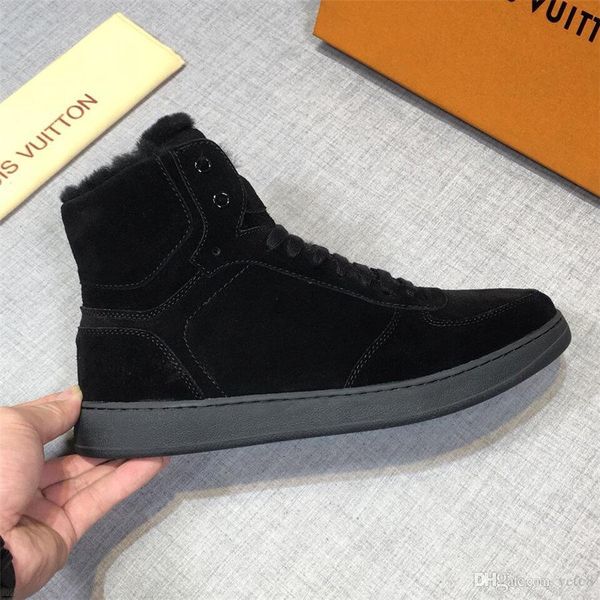 

20fw korean version high-shoes martin boots tide men'scasual shoes non-slip outdoor leisure sneakers men's fashion sneakers, Black