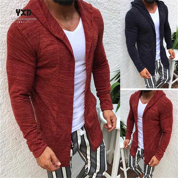 

бесплатная доставка мужской одежда мода марка свитер solid slim fit вязать капюшон лоскутной кардиган пальто корейского стиль одежды casual, White;black