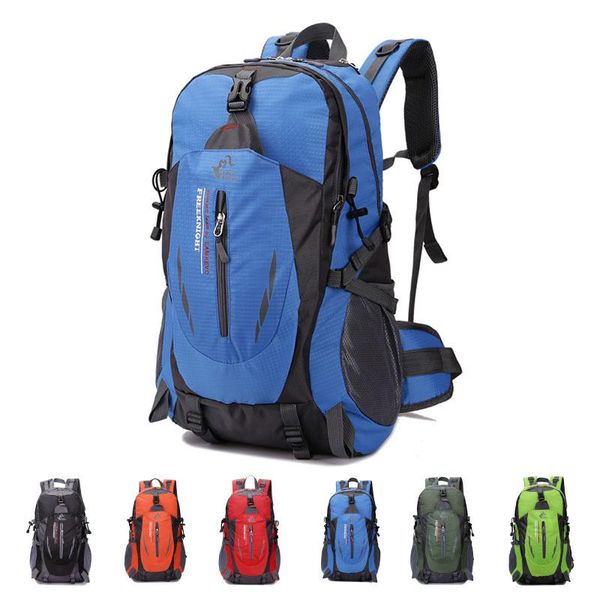 

casual sports bag male travel backpack waterproof trekking duffle rucksack 40l luggage bag climbing camping backpack
