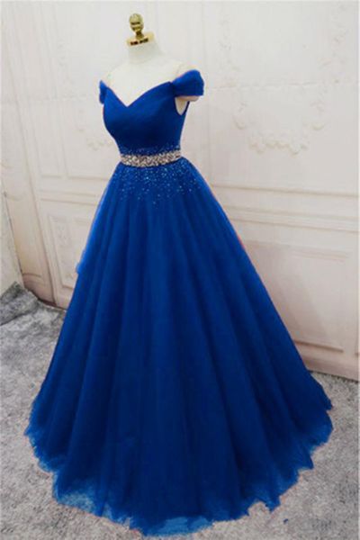 

2019 new bateau crystal sweetheart blue ball gown party gowns with lace-up plus size formal evening celebrity dresses be33, Black;red
