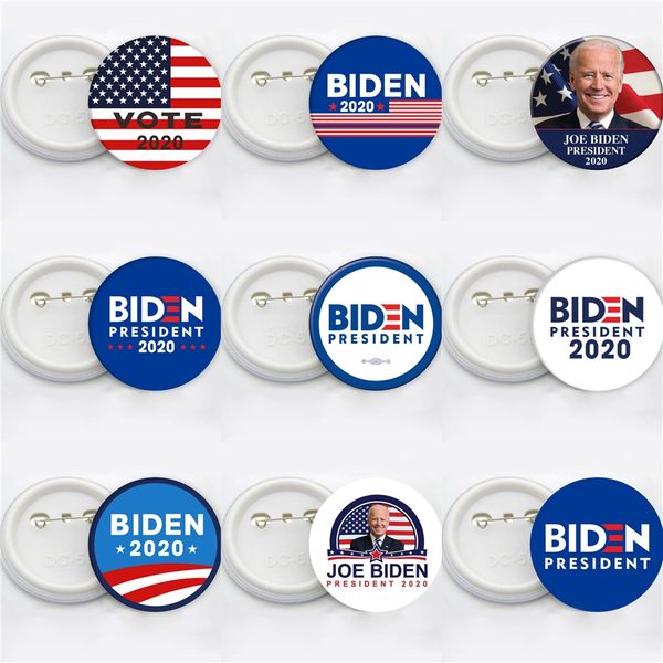 

8 styles joe biden brooch 2020 us presidential election biden badge tinplate election badge party favor zza2221 3000 1pcs 314