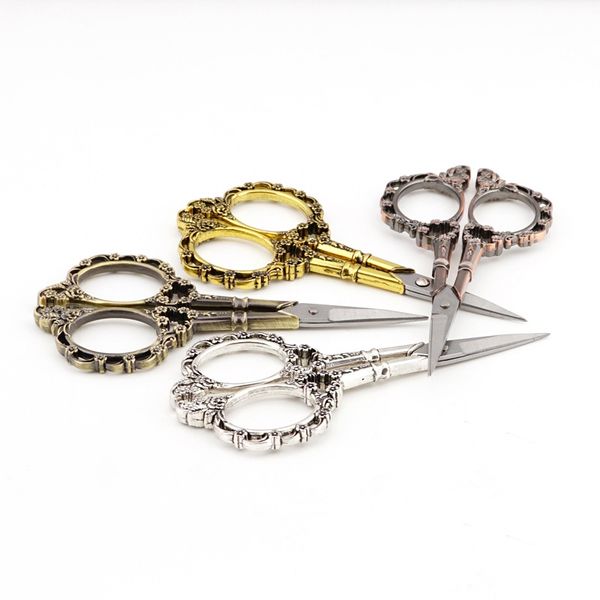 

home exquisite retro sewing scissors stainless steel european vintage floral scissors sewing shears diy tools, Black