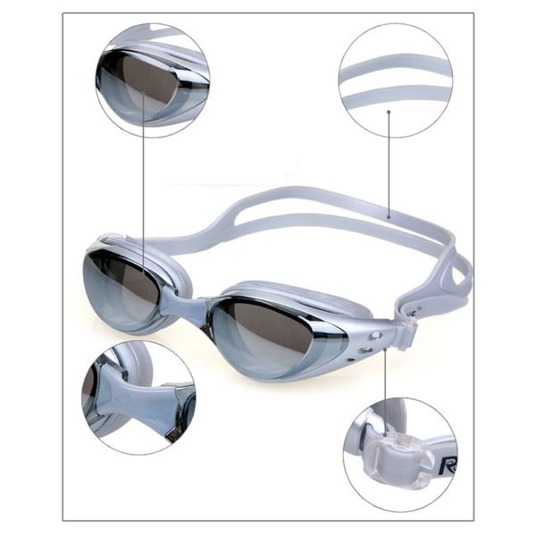 

waterproof male female swim goggles glasses men anti fog swimming frame pool sport eyeglasses spectacles