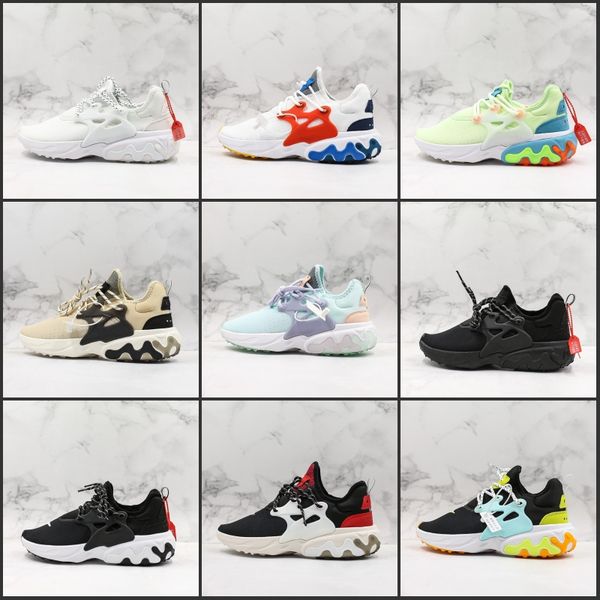 

2019 React Presto Men Women Running Shoes Triple Black Rabid Panda Breezy Thursday Brutal Honey Prestos Without Box Sports Sneakers