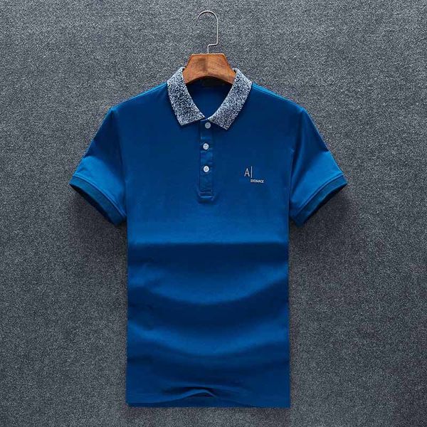 

19ss Summer Europe Италия Ny Вышивка Поло Моды для Мужчин Высокого Качества Бренда Дизайне
