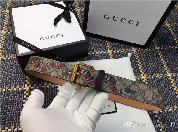 

2019 leather belt with new double buckle width luxury belt designer belts tiger buckle men women belts for women with box, Black;brown