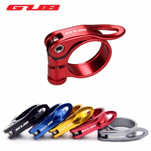 GUB Fahrrad-Sattelstütze, Aluminium, ultraleicht, Schnellspanner, Rennrad, MTB, Mountainbike, Sattelstütze, Sattelstützenklemme, 31,8 mm, 34,9 mm