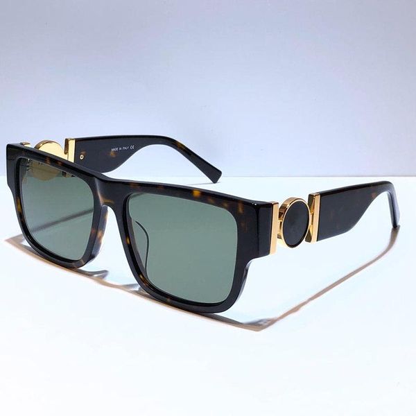 

новые 4369 солнцезащитные очки для мужчин конструктор площади мода frame uv защиты объектива популярные летние стиль солнцезащитные очки вер, White;black