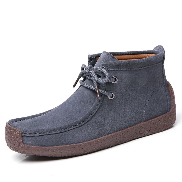 

winter women ankle boots plush keep warm comfortable lightweight casual snow boots flat western vintage women punk leather shoes, Black