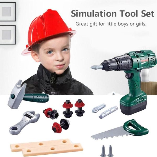 

kids electric repair toolbox kit educational toys simulation repair tools toys with carry case diy tool set for boys and girls