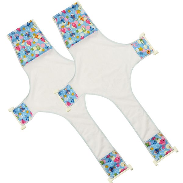 

adjustable infant bath net cross type mesh bathing bed bathtub shower hammock safety security seat support sling baby care t2168