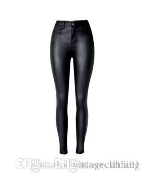 

women black pu leggings jeans slim fit leggings high elasticity club style pants leather boots leggings