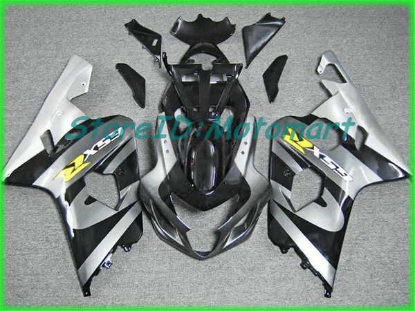 Kit carenatura moto per SUZUKI GSXR600 750 K4 04 05 GSXR 600 GSXR 750 2004 2005 Set carene rosso argento nero SF45
