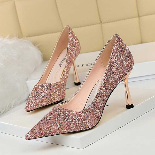

2020 shoes new women pumps high heels gold heels sliver wedding shoes ladies white women stiletto, Black