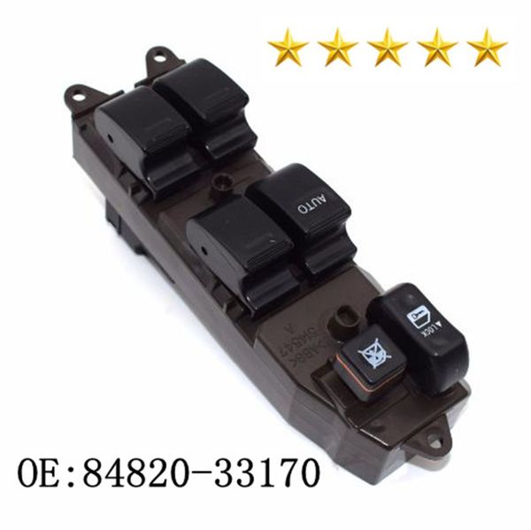 

new front lh power window master control switch 84820-33170 for 2003-2008 p o n t iac vibe 1.8l 03-08 t o y ota matrix 1.8l 8482033170