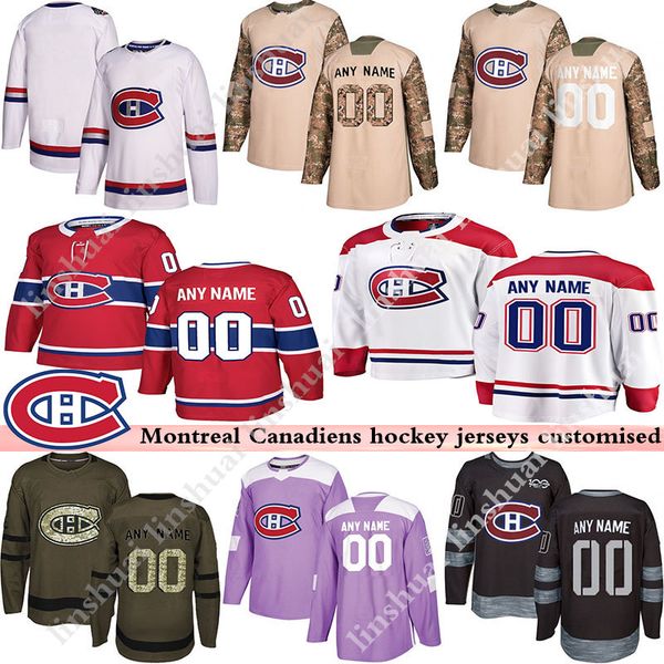 

montréal canadiens 2019 mens hockey jerseys a variety of styles with customized any number and any name hockey jerseys s-xxxl, Black;red