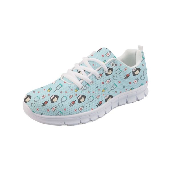 

noisydesigns bear nurse sneakers white casual flat shoes women cute flats air mesh breathable comfort walking tenis sport shoes, Black