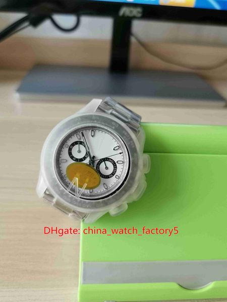 

items quality n maker cal 4130 chronograph satch 40mm cosmograph 116500 116500ln ceramic beze automatic mens watch watches, Slivery;brown