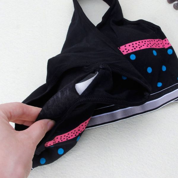 

Soft Cotton Training Bras for Baby Girls Cute Bow Dot Belt Vest for Teenager Bra D08C
